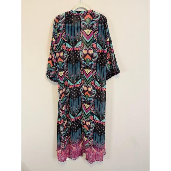 Torrid Maxi Kimono Black Large NWT - Picture 2 of 7